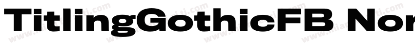 TitlingGothicFB Normal字体转换